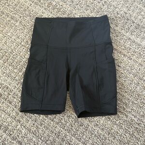 Lululemon Athletica Black Fast and Free shorts